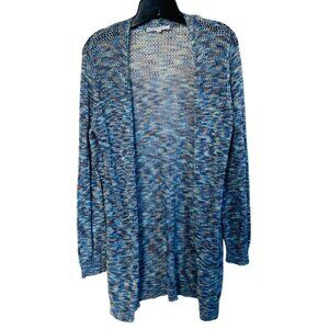 Cleo Light Weight Cardigan Crochet Knit Medium Coastal Grandma Cowgirl BOHO